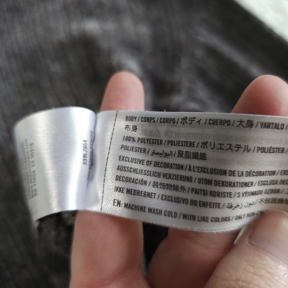 Hollister Gray Open Knit Chenille Sweater - Picture 4 of 4